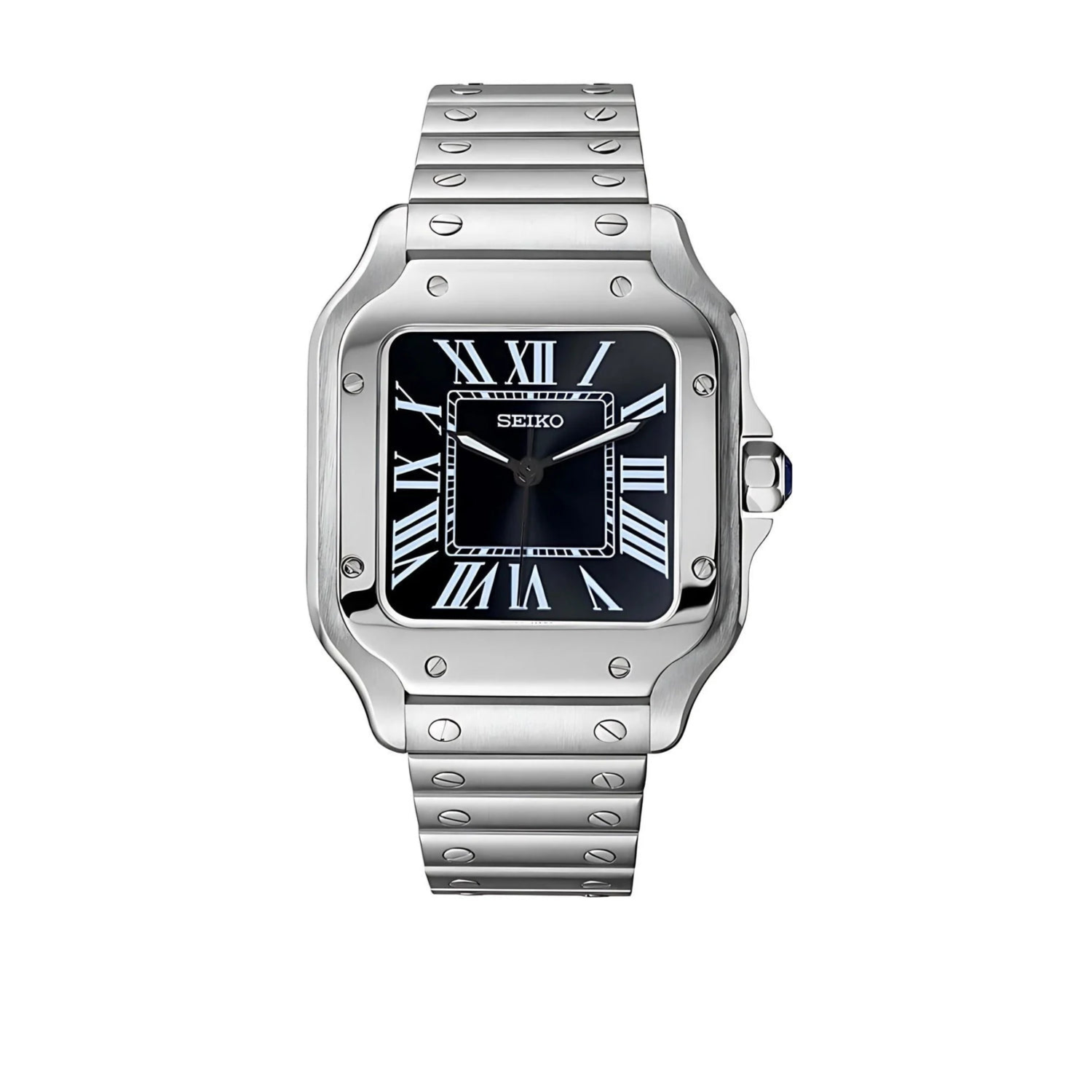 Black Santos Seiko mod