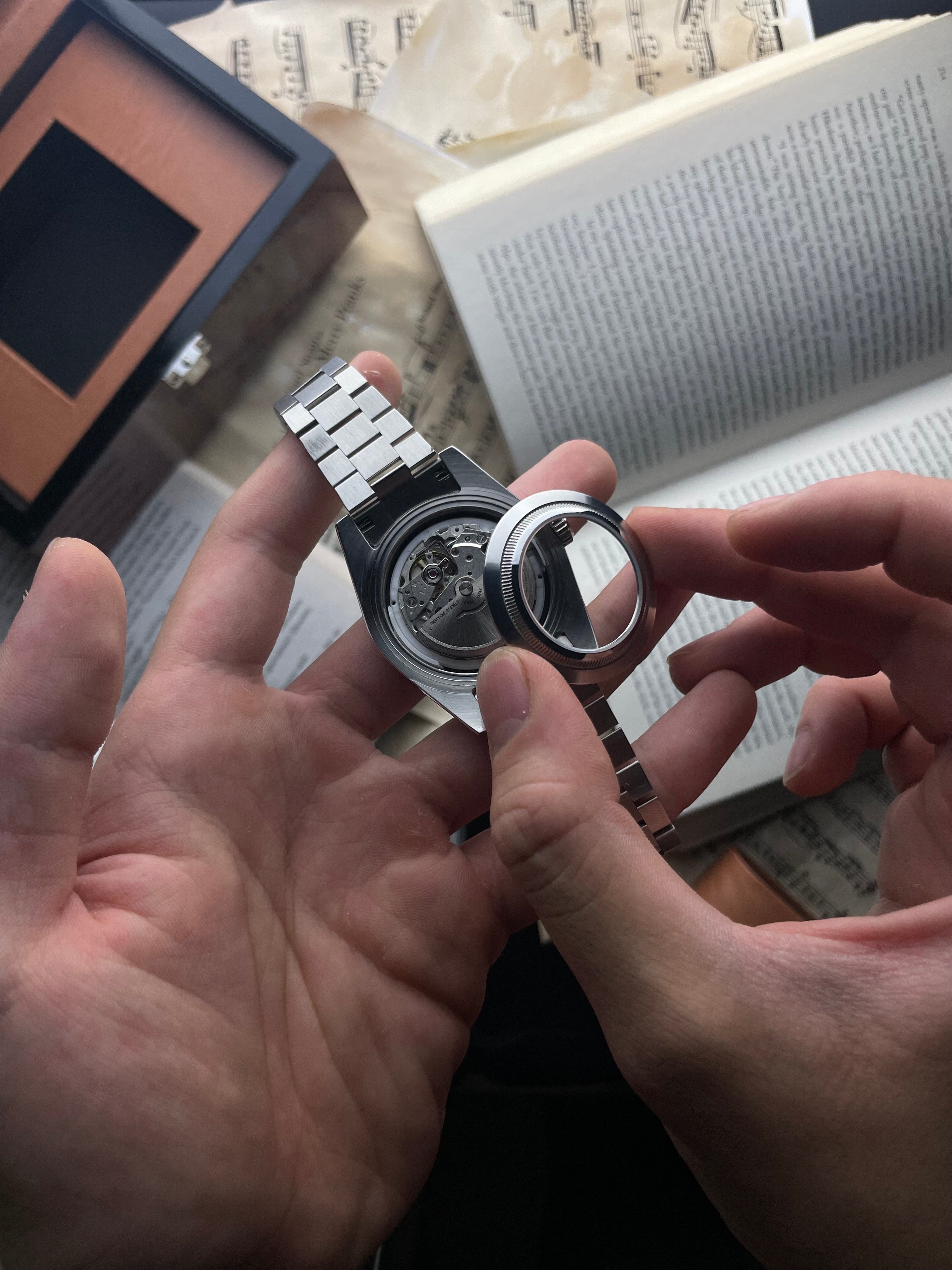 Classic black Datejust Seiko mod