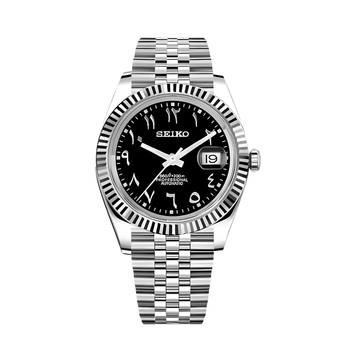 Black Arabic Datejust Seiko mod