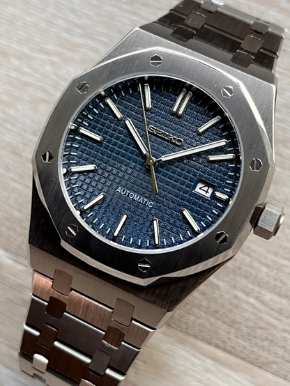 Blue Royal Oak Seiko mod