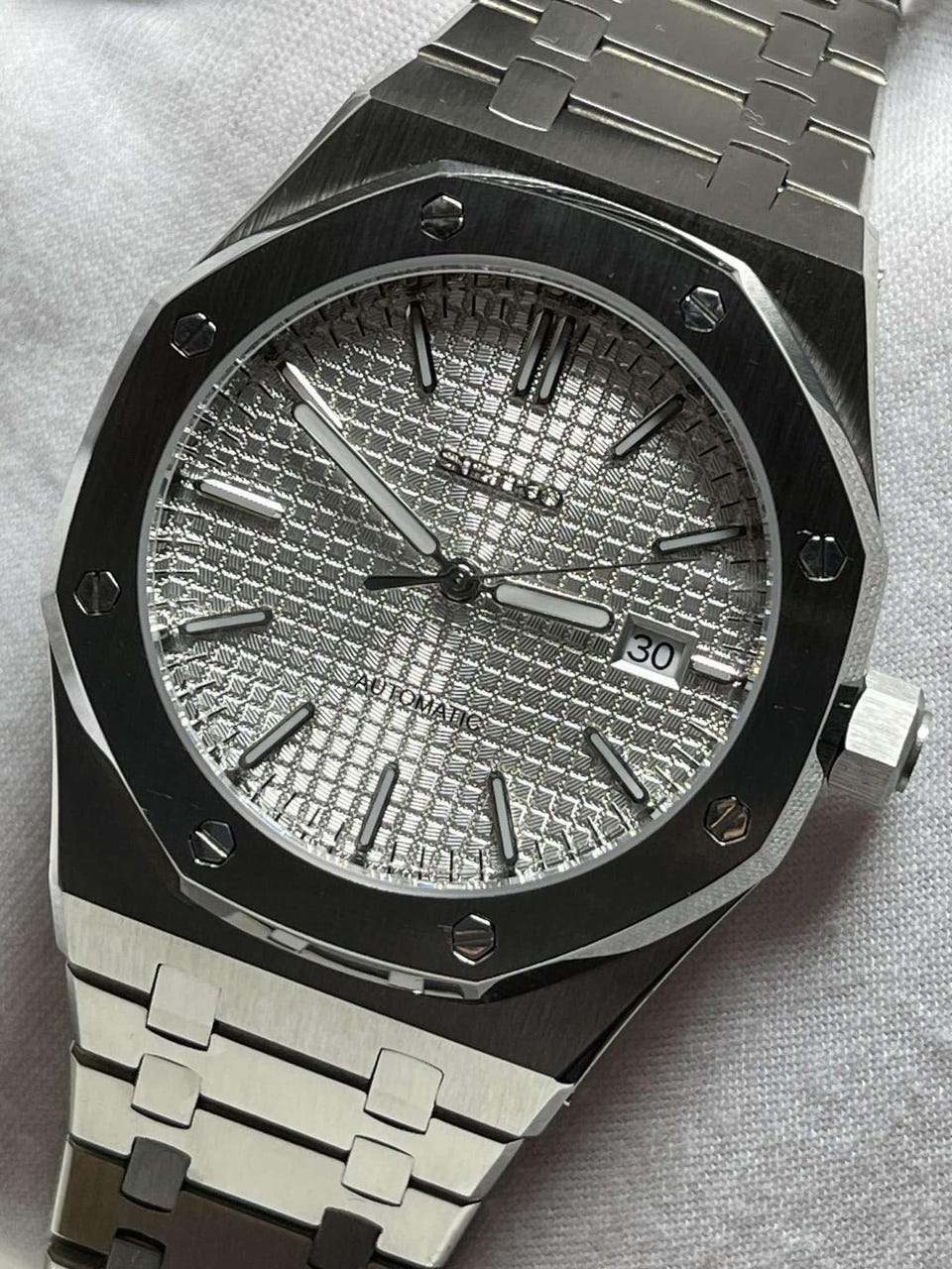White Royal Oak Seiko mod