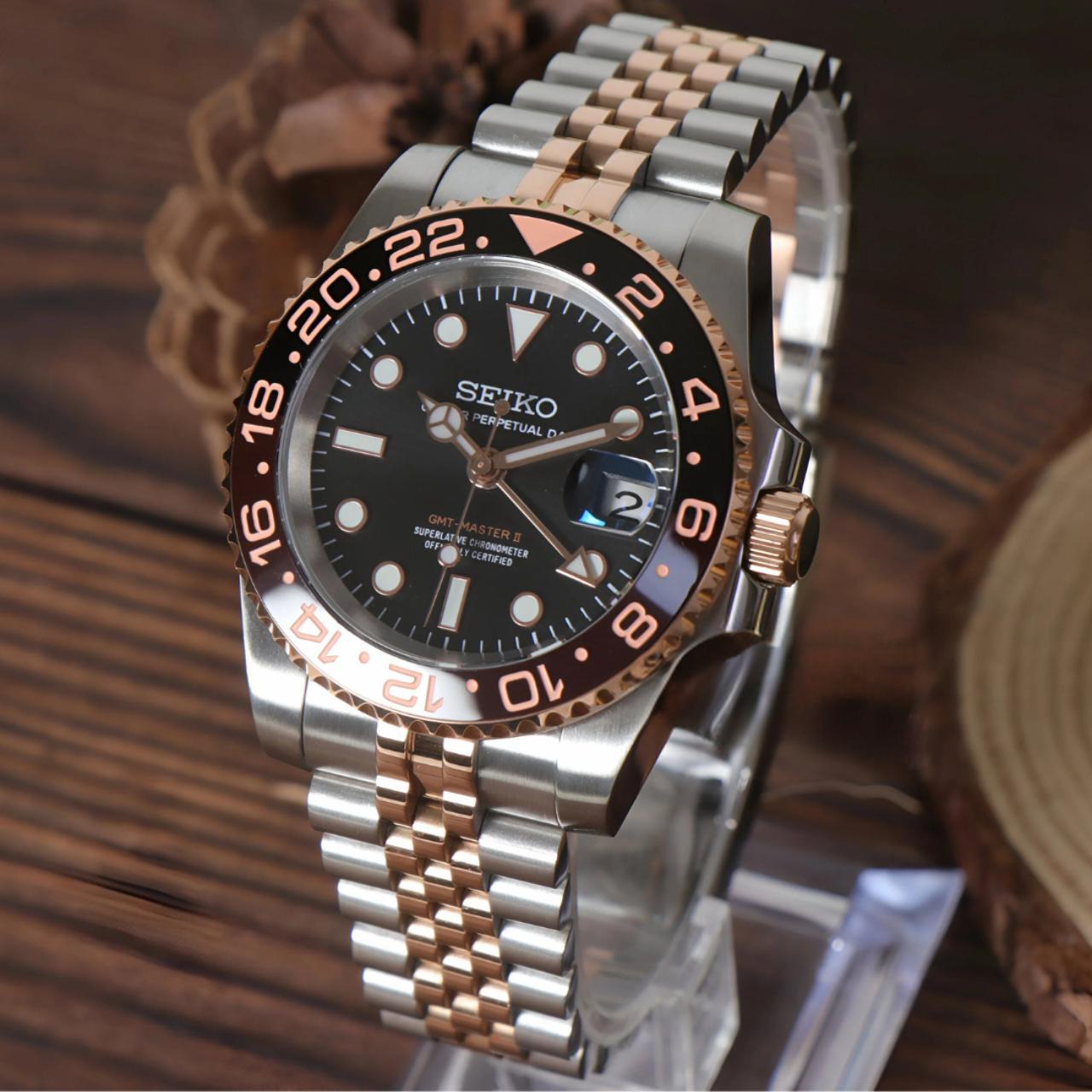 GMT Root Beer Seiko mod