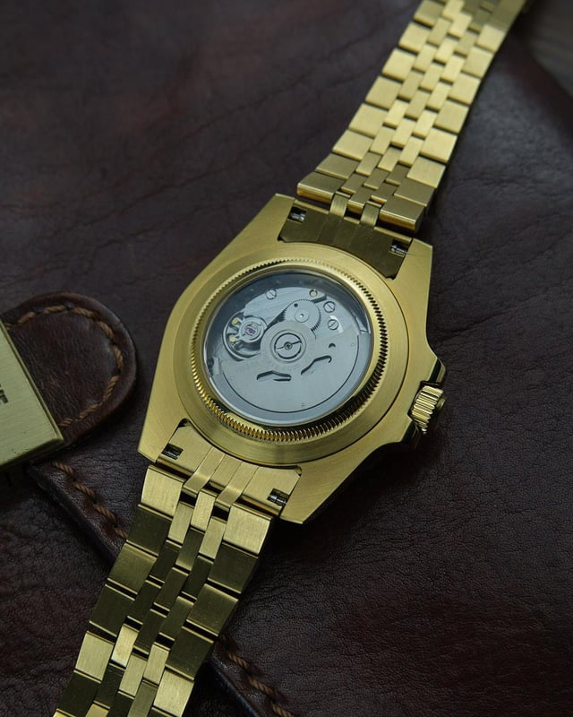 Gold GMT Seiko mod