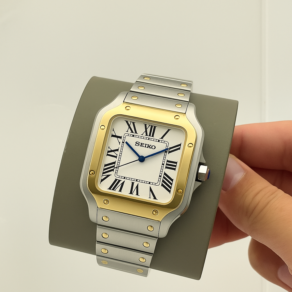 TwoTone Gold Santos Seiko mod