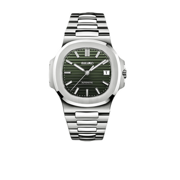 Olive Nautilus Seiko mod
