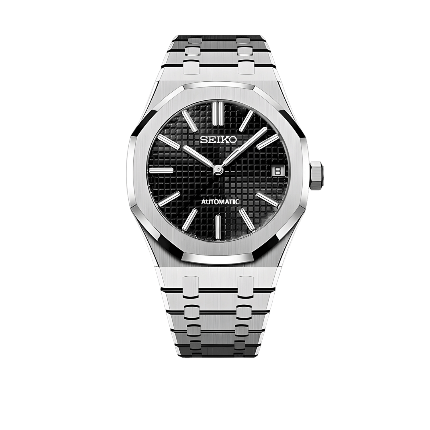 Black Royal Oak Seiko mod