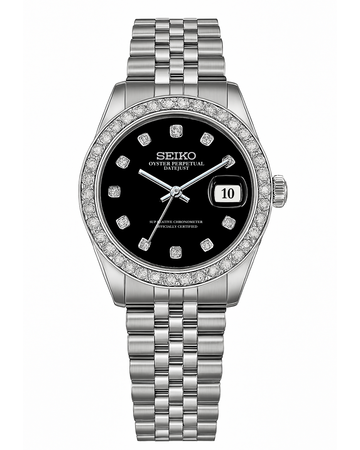 Black ice Datejust Seiko mod